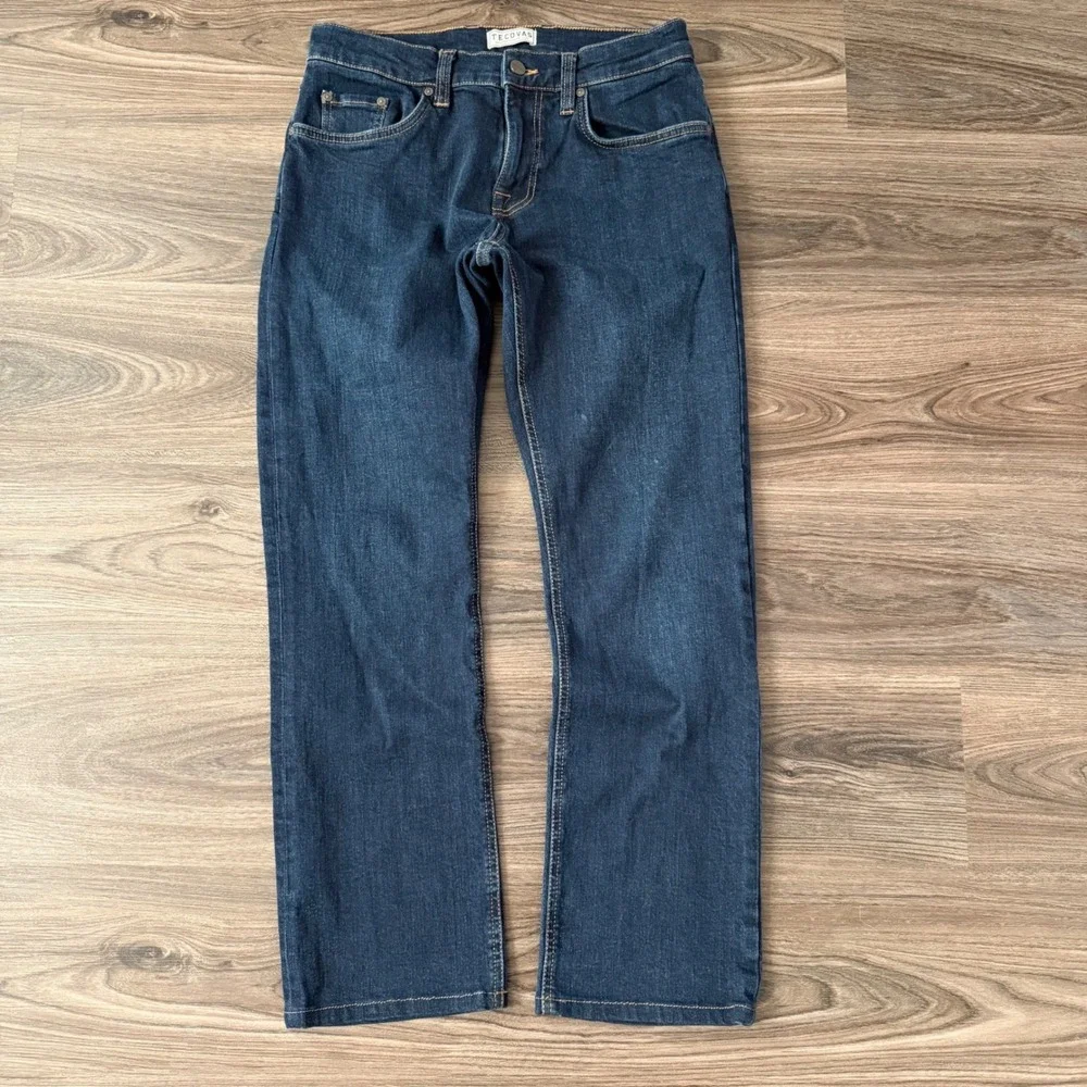 Tecovas Slim Jeans Mens 31(30)x28 Dark Blue Stretch Denim SLM2021